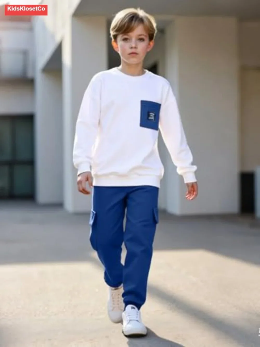 Boys 2 Piece Active Sweatshirt and Cargo Pants Set Size 12